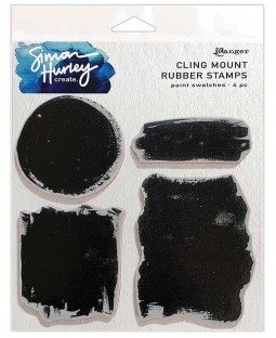 Simon Hurley Cling Mount Rubber Stamps: Paint Swatches - HUR82538