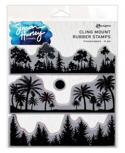 Simon Hurley Cling Mount Rubber Stamps: Treescapes - HUR82545