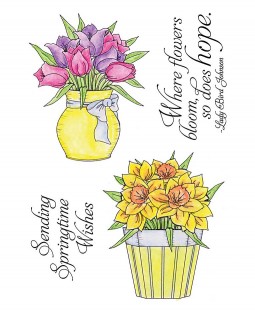 Spring Blooms Clear Stamp Set 11099MC