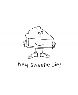 Sweetie Pie Wood Mount Stamp G1-10860F