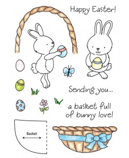 Tammy DeYoung Basket Bunny Clear Stamp Set 11149MC