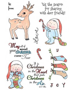 Candy Cane Friends Clear Stamp Set 11186MC