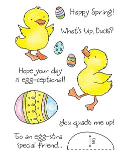 Tammy DeYoung Ducky's Egg Clear Stamp Set 11150MC