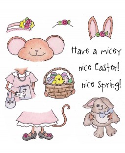 Tammy DeYoung Easter Millie Clear Stamp Set 11094SC