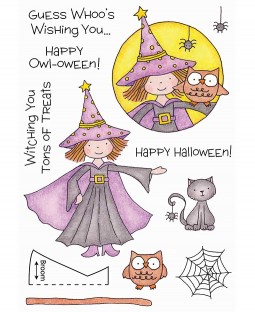 Tammy DeYoung Halloween Witch Clear Stamp Set 11116MC