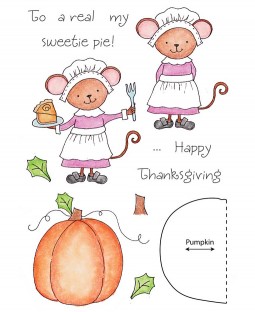 Tammy DeYoung Harvest Mouse Clear Stamp Set 11052MC