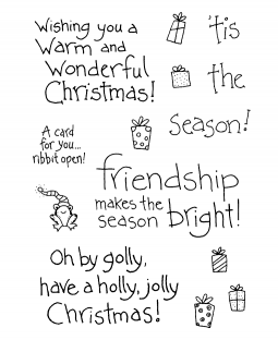 Holiday Sayings Clear Stamp Set 11007MC
