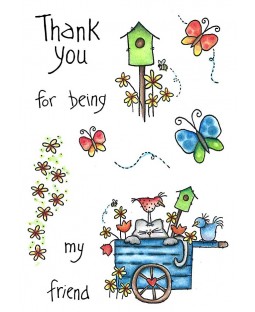Tammy DeYoung Kitty's Friends Clear Stamp Set 11236MC