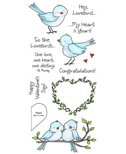 Tammy DeYoung Lovebirds Clear Stamp Set 11219LC