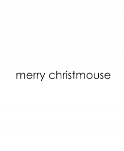 Merry Christmouse Wood Mount Stamp D5-3280D