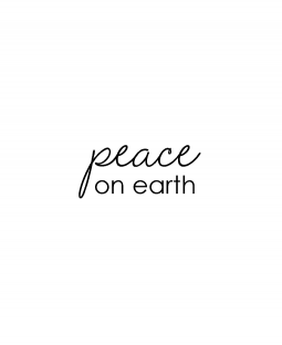 Peace on Earth Wood Mount Stamp D7-0479D