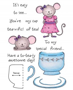Teacup Mouse Clear Stamp Set 11089MC