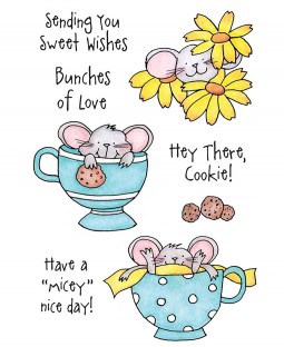 Teacup Mousies #2 Clear Stamp Set 10953MC