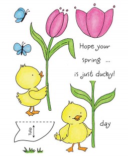 Tammy DeYoung Tulip Duck Clear Stamp Set 11090MC