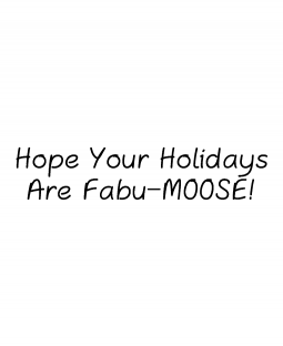 Fabu-moose Wood Mount Stamp D5-10496D
