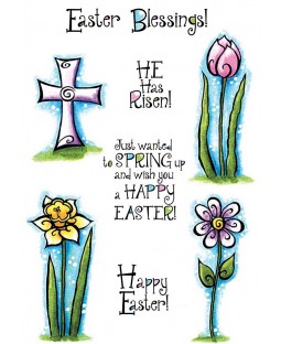 Trudy Sjolander Swirly Easter Clear Stamp Set 11158MC