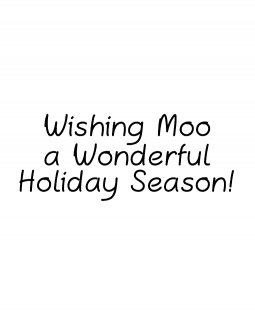 Wishing Moo Wood Mount Stamp E2-10748E