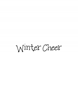 Winter Cheer Wood Mount Stamp D6-10481D