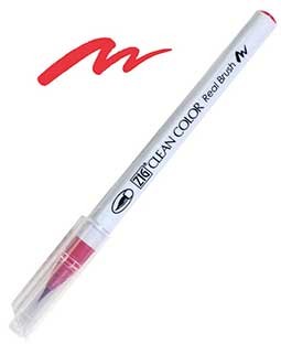 ZIG Clean Color Real Brush, Carmine Red - RB6000AT-022