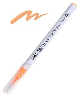 ZIG Clean Color Real Brush, Fluorescent Orange - RB6000AT-002