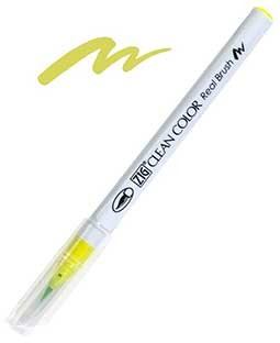 ZIG Clean Color Real Brush, Yellow Green - RB6000AT-053
