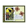 Nancy Baier Blackbird & Flowers Clear Stamp Set 11130MC