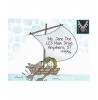 Boat Girl & Pup Cling Mount Stamp - ICL3-101