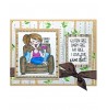 Lounging Wine Lady Clear Stamp Set - 11380MC