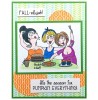 Pumpkin Treats Ladies Clear Stamp Set - 11379SC