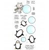 Nicola Storr Snowball Kitty & Penguins Clear Stamp Set - 11353LC