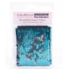 Reversible Sequin Fabric: Turquoise to Rose Gold SQTU2RG