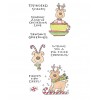 Ronnie Walter Candy Cane Reindeer Clear Stamp Set 10911LC
