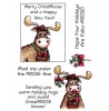 Trudy Sjolander Punny Christmas Moose Clear Stamp Set 11127MC